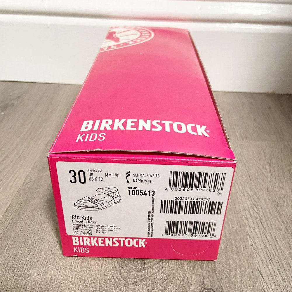 Birkenstock Kids Size 12 Empty Shoe Box Only